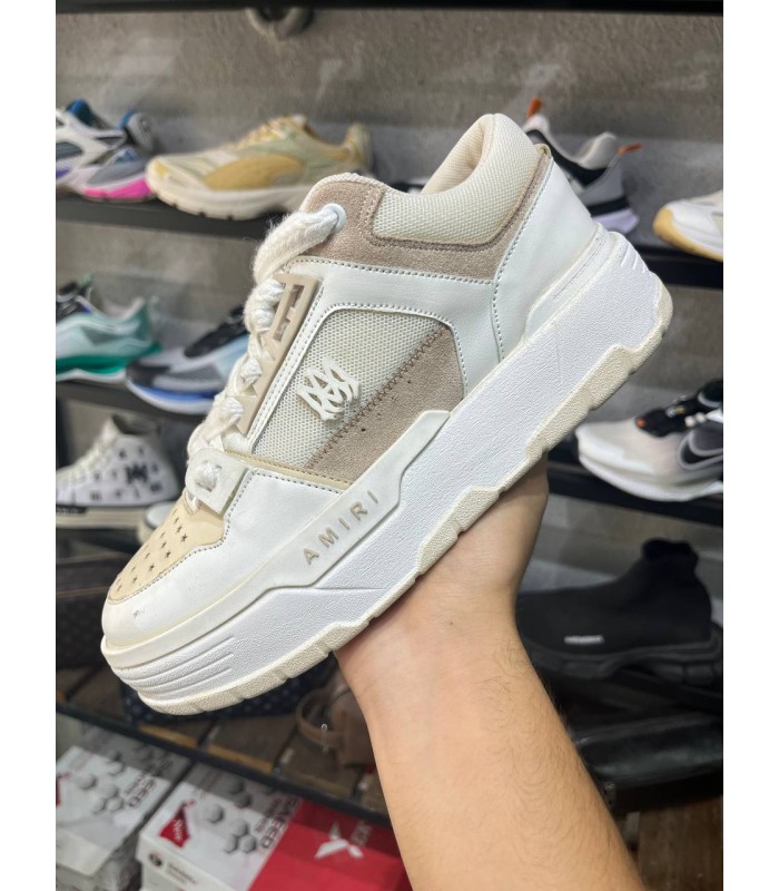 کفش پیاده روی زنانه امیری سفید و کرم طرح اصلی Amiri shoes Women