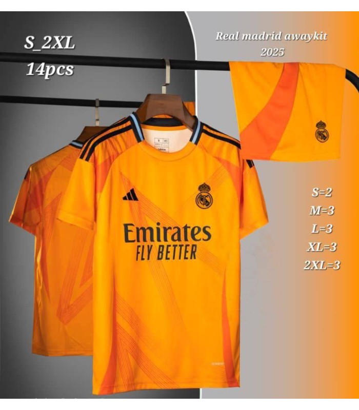 کیت تک دوم رئال مادرید Real Madrid Away Kit 2024 With Short