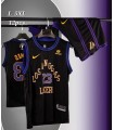 کیت و شورت بسکتبالی لیکرز مشکی Lakers 2025 black basketball kit With Short