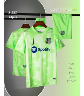 کیت و شورت کیت سوم بارسلونا Barcelona 3rd Kit 2024 With Short