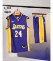 کیت و شورت بسکتبالی لیکرز بنفش Lakers 2025 Purple basketball kit With Short