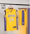 کیت و شورت بسکتبالی لیکرز زرد Lakers 2025 Yellow basketball kit With Short