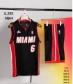 کیت و شورت بسکتبالی میامی MIAMI 2025 Black basketball kit With Short