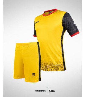 تیشرت و شورت آلشپرت اورجینال زرد مشکی Original Uhlsport T-shirt and shorts