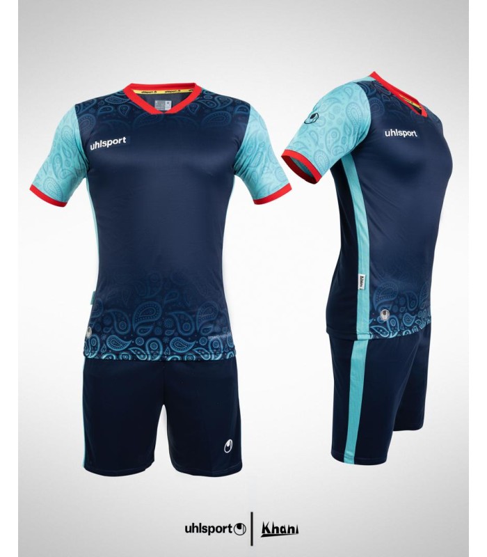 تیشرت و شورت آلشپرت اورجینال سورمه ای Original Uhlsport T-shirt and shorts