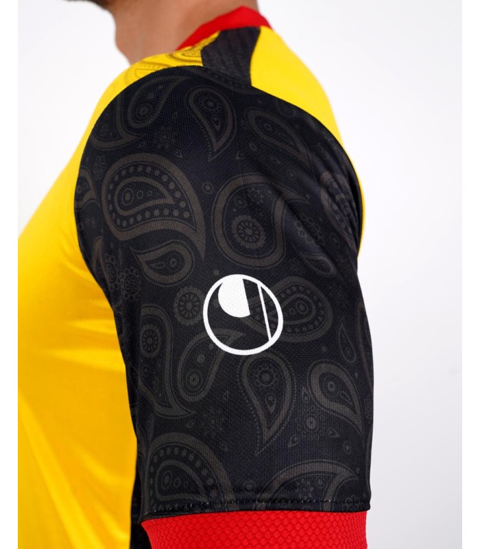 تیشرت و شورت آلشپرت اورجینال زرد مشکی Original Uhlsport T-shirt and shorts