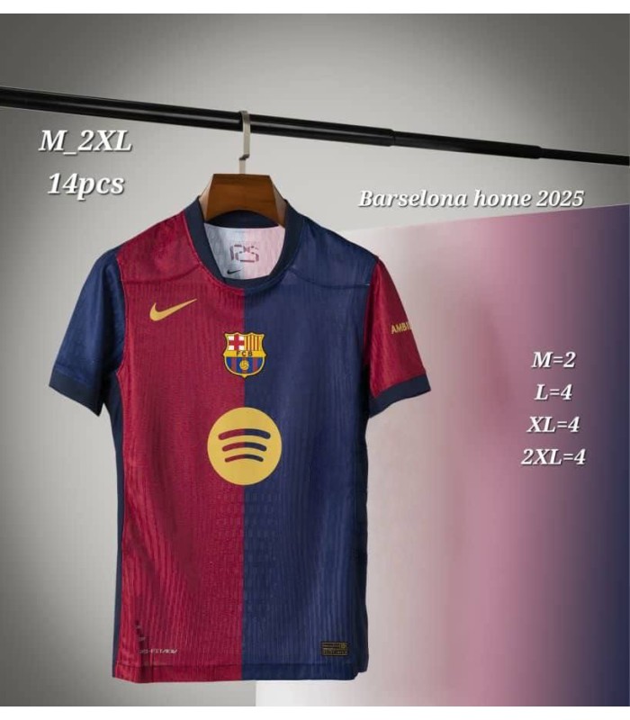 کیت پلیری اول بارسلونا Barcelona Home Kit 2025 Player