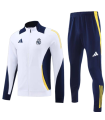 گرمکن شلوار تمام زیپ رئال مادرید سفید سورمه ای Sweatshirt and pants Real Madrid WN 2025