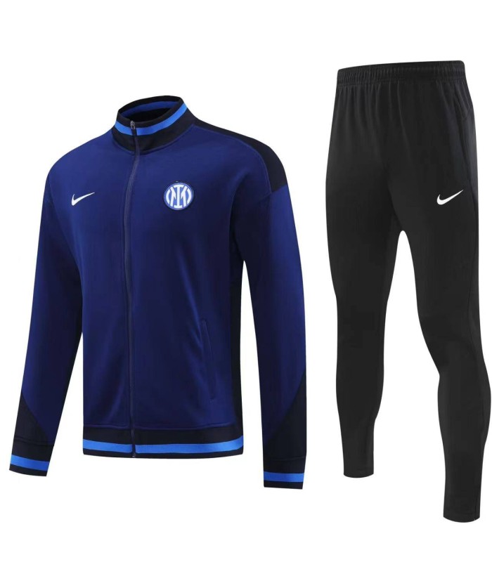 گرمکن شلوار تمام زیپ اینترمیلان سورمه ای Sweatshirt and pants Inter Milan NVY 2025