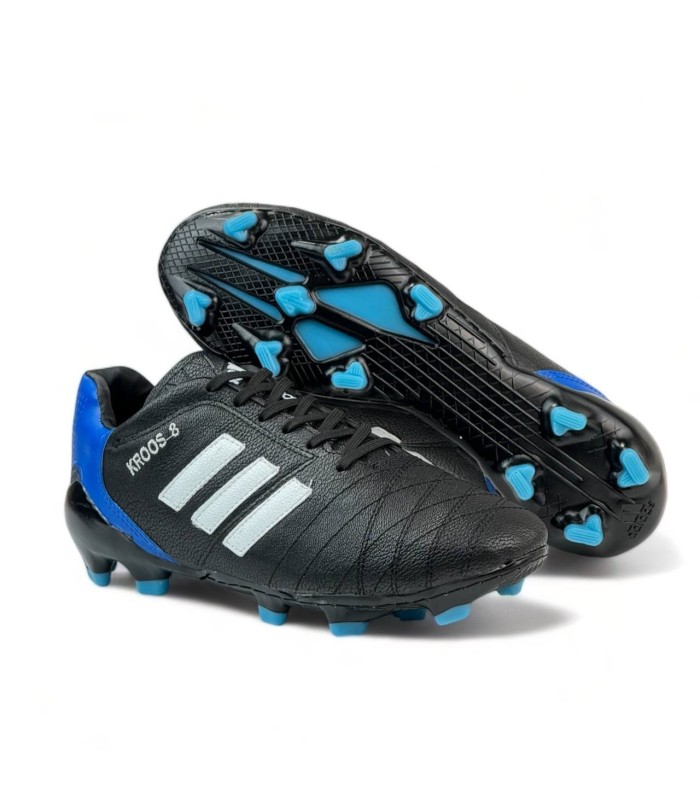 کفش فوتبال آدیداس تونی کروز مشکی آبی Adidas Toni Kroos Football Shoes