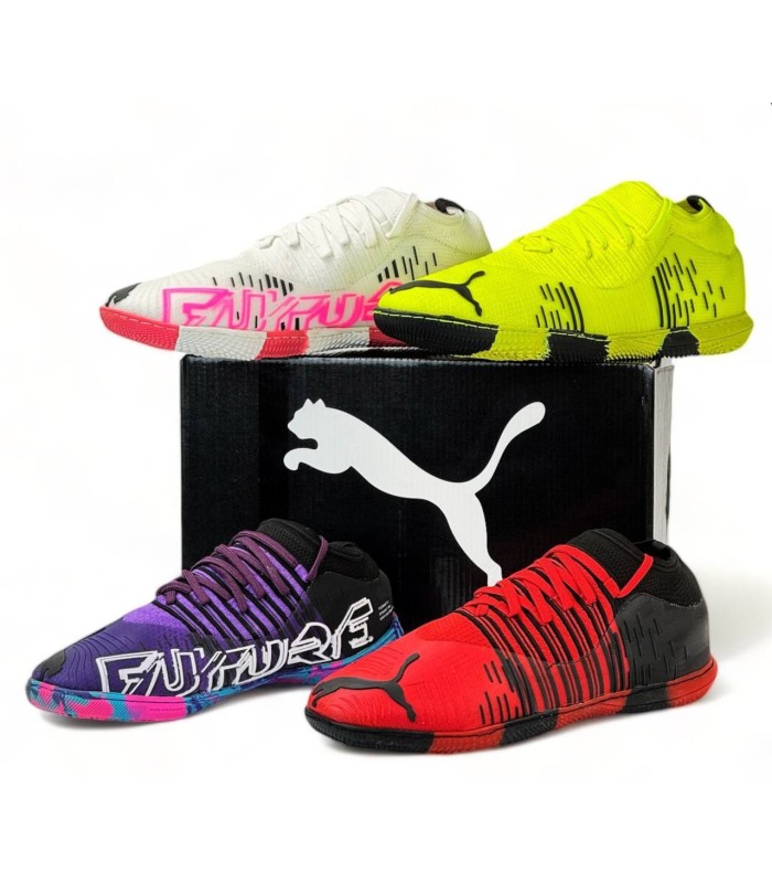 کفش چمن مصنوعی پوما فیوچر سفید صورتی Puma Future Turf white Pink