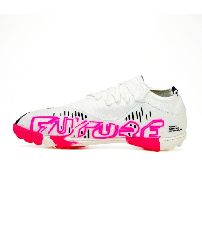 کفش چمن مصنوعی پوما فیوچر سفید صورتی Puma Future Turf white Pink