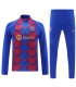 گرمکن شلوار نیم زیپ بارسلونا آبی و قرمز Sweatshirt and pants Barcelona 2025