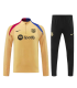 گرمکن شلوار نیم زیپ بارسلونا زرد Sweatshirt and pants Barcelona 2025