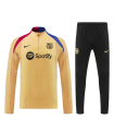 گرمکن شلوار نیم زیپ بارسلونا زرد Sweatshirt and pants Barcelona 2025