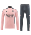 گرمکن شلوار نیم زیپ رئال مادرید صورتی Sweatshirt and pants Real Madrid 2025