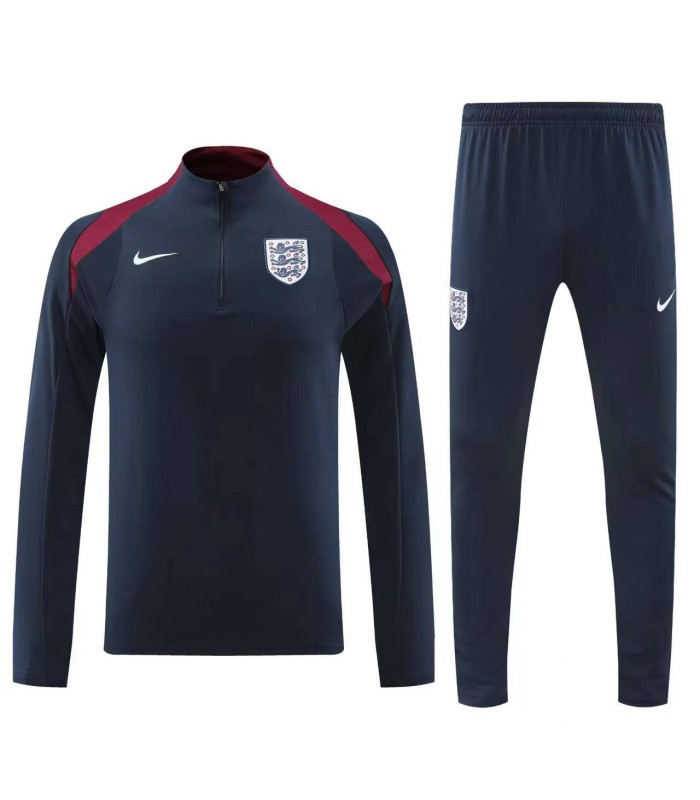 گرمکن شلوار نیم زیپ انگلیس سورمه ای Sweatshirt and pants England 2025