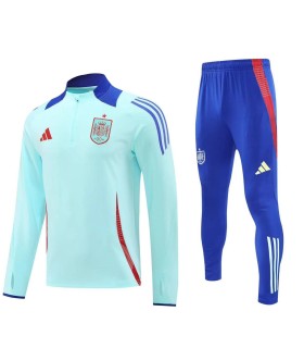 گرمکن شلوار نیم زیپ اسپانیا آبی Sweatshirt and pants Spain 2025