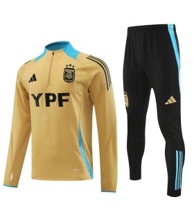 گرمکن شلوار نیم زیپ آرژانتین زرد Sweatshirt and pants Argentina 2025