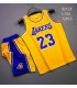 ست رکابی و شورت بسکتبالی لیکرز Lakers 2023 Jersey Yellow