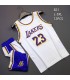 ست رکابی و شورت بسکتبالی لیکرز Lakers 2023 Jersey White