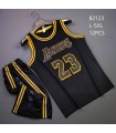 ست رکابی و شورت بسکتبالی لیکرز Lakers 2023 Jersey Black