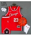 ست رکابی و شورت بسکتبالی شیکاگو Chicago 2023 Jersey Red