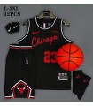 ست رکابی و شورت بسکتبالی شیکاگو Chicago 2023 Jersey Black