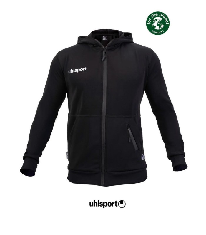 گرمکن کلاهدار و شلوار دمپا زیپ آلشپرت مشکی Uhlsport Sweatshirt and pants