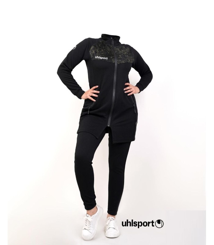 مانتو و شلوار آلشپرت مشکی Uhlsport Sweatshirt and pants