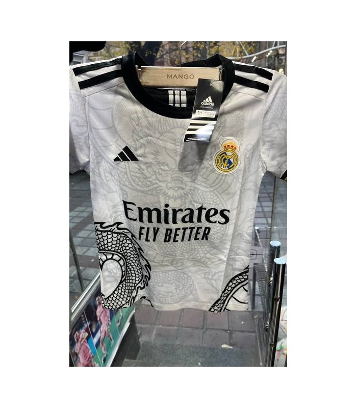 کیت و شورت بچگانه کانسپت سفید دراگون رئال مادرید Real Madrid Dragon kit kid's White