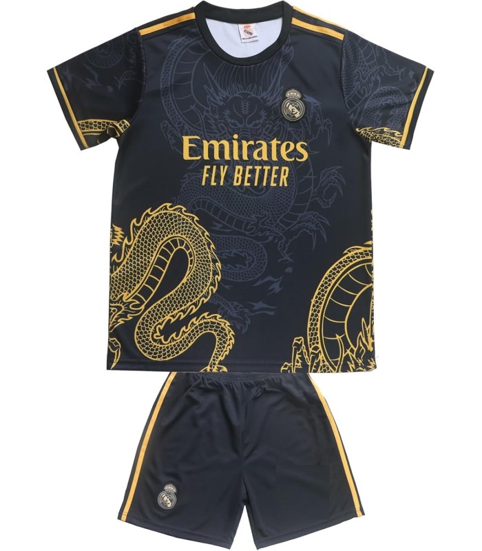 کیت و شورت بچگانه کانسپت مشکی دراگون رئال مادرید Real Madrid Dragon kit kid's Black