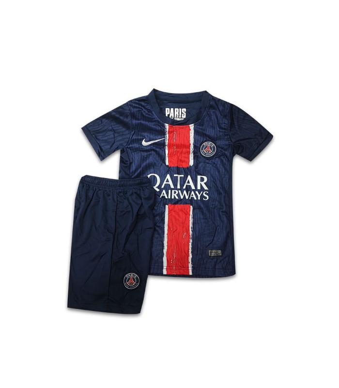 کیت و شورت بچگانه اول پاریسن ژرمن Paris Home Kit 2024 With Short kid's