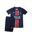 کیت و شورت بچگانه اول پاریسن ژرمن Paris Home Kit 2024 With Short kid's