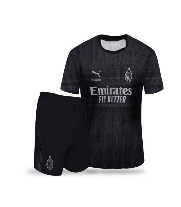 کیت و شورت بچگانه چهارم آث میلان Ac Milan 4th Kit 2024 With Short kid's