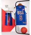 کیت و شورت بسکتبالی دوم آمریکا USA Basketball Kit 2025 Blue