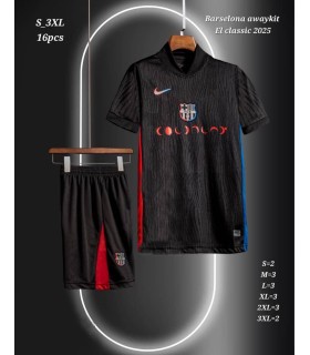 کیت و شورت الکلاسیکو بارسلونا 2025 Barcelona EL Classico Coldplay Kit With Short