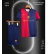 کیت و شورت اول الکلاسیکو بارسلونا 2025 Barcelona EL Classico Coldplay Kit With Short