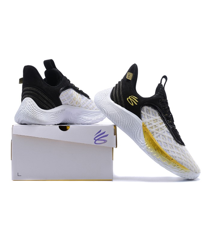 کفش بسکتبال آندر آرمور کوری 9 سفید مشکی UNDER ARMOUR CURRY 9 White Black