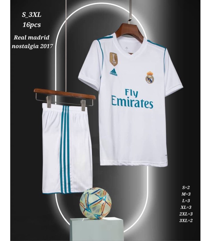 کیت و شورت کلاسیک 2017 رئال مادرید Real Madrid Classic kit home 2017