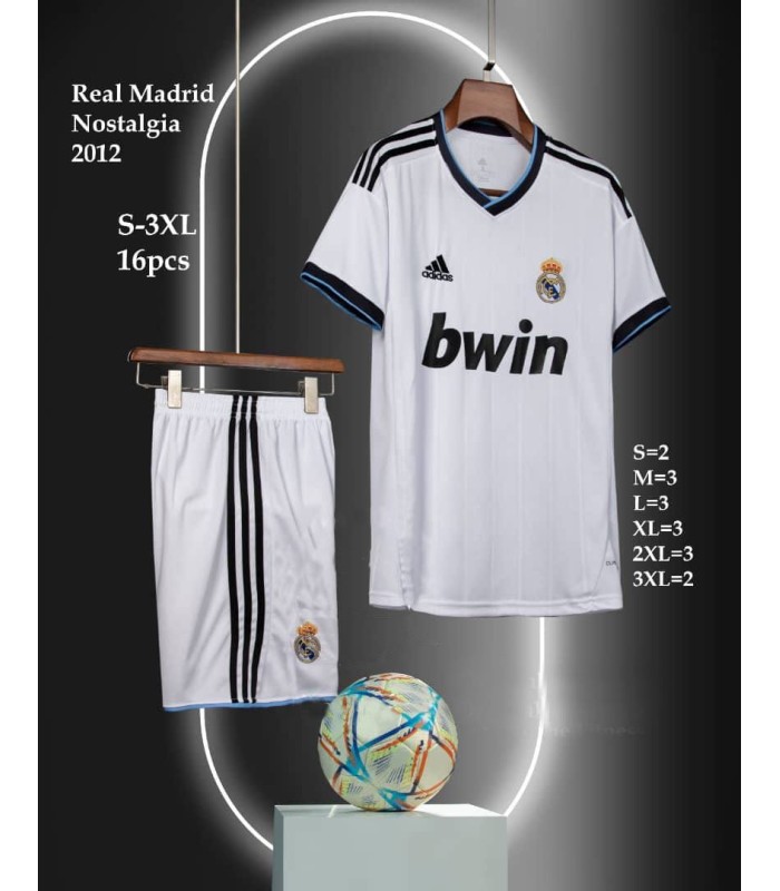کیت و شورت کلاسیک 2012 رئال مادرید Real Madrid Classic kit home 2012