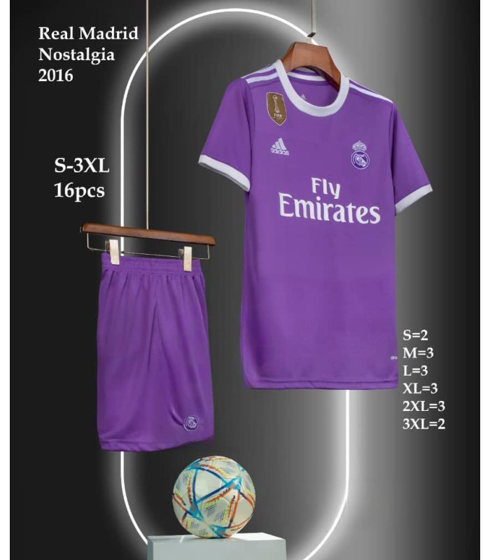 کیت و شورت کلاسیک 2016 رئال مادرید Real Madrid Classic kit home 2016