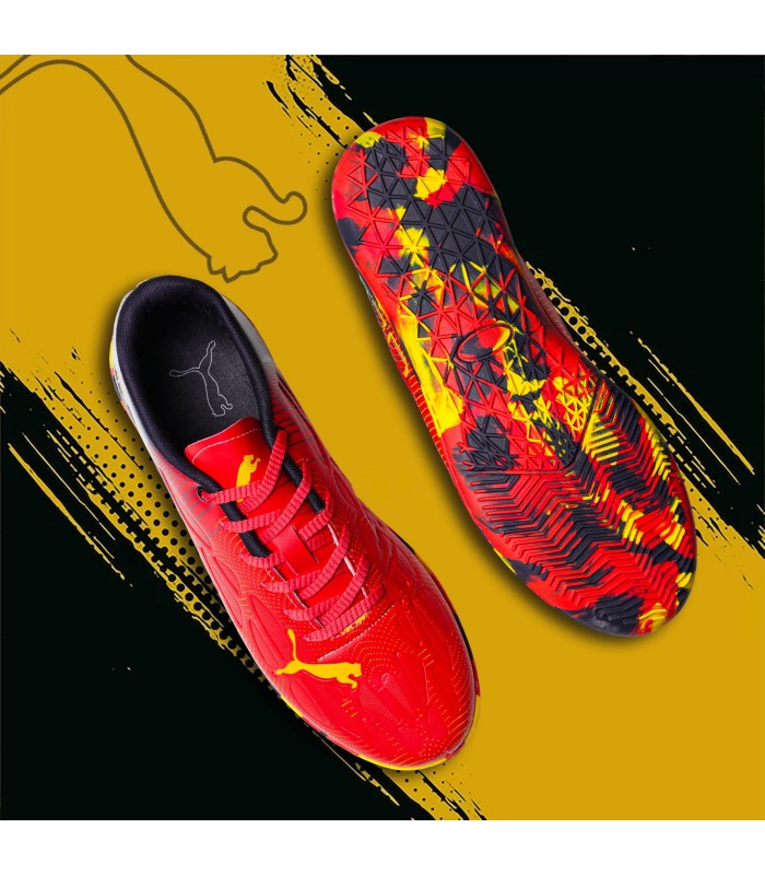 کفش فوتسال پوما اولترا قرمز مشکی طرح اصلی Puma Ultra IC Indoor