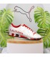 کفش فوتسال پوما اولترا سفید قرمز طرح اصلی Puma Ultra IC Indoor
