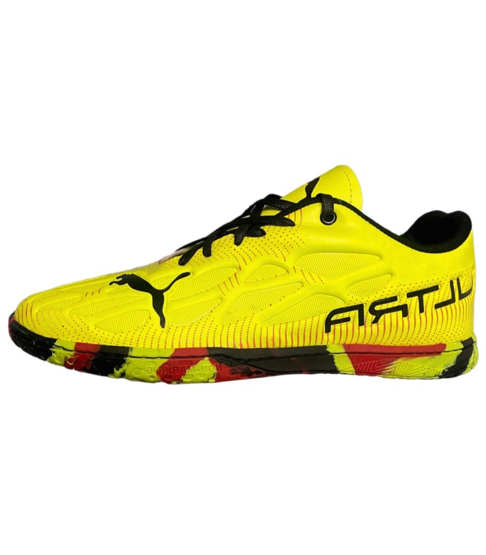 کفش فوتسال پوما اولترا لیمویی طرح اصلی Puma Ultra IC Indoor
