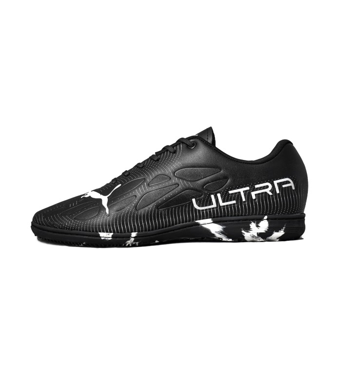 کفش فوتسال پوما اولترا مشکی سفید طرح اصلی Puma Ultra IC Indoor