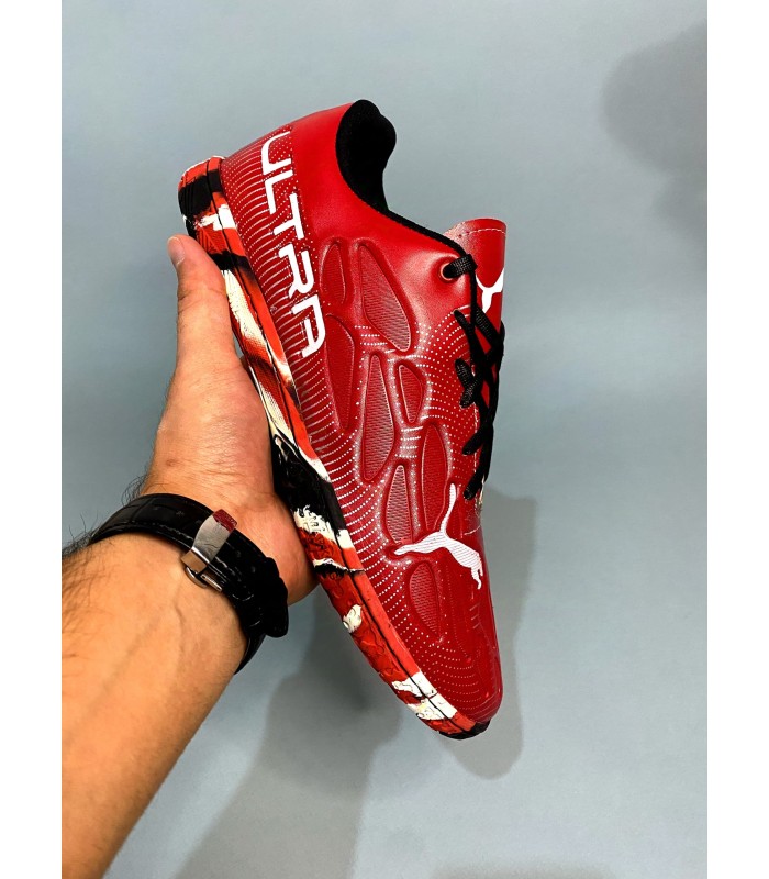 کفش فوتسال پوما اولترا قرمز طرح اصلی Puma Ultra IC Indoor