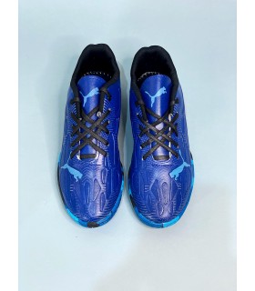 کفش فوتسال پوما اولترا آبی کاربُنی طرح اصلی Puma Ultra IC Indoor