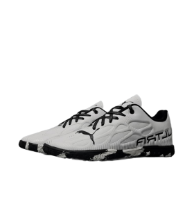 کفش فوتسال پوما اولترا سفید مشکی طرح اصلی Puma Ultra IC Indoor
