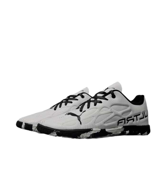کفش فوتسال پوما اولترا سفید مشکی طرح اصلی Puma Ultra IC Indoor